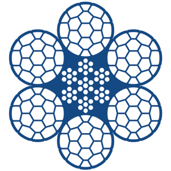 6x19 W IWRC COMPACT WIRE ROPES