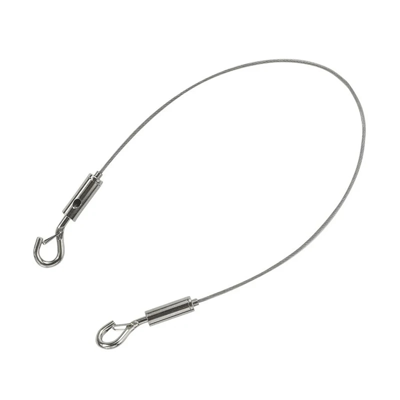 1.5mm Stainless Steel Wire Rope Sling Spring Hook Antifall Safety Lanyard Strong Load-Bearing Adjustable Clothesline 13 S0806ba761403494995a4ada1b6430c04S