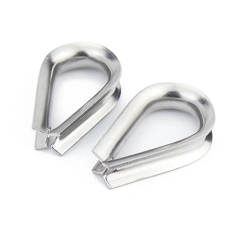 M1.5 M2 M3 M4 M5-M16 304 Stainless Steel Cable Wire Rope Protective Sleeve Thimbles Rigging Chicken Heart Ring Fixing Workpiece 12 S45bb7fbcd0854d149d43f33b8f79c40eH