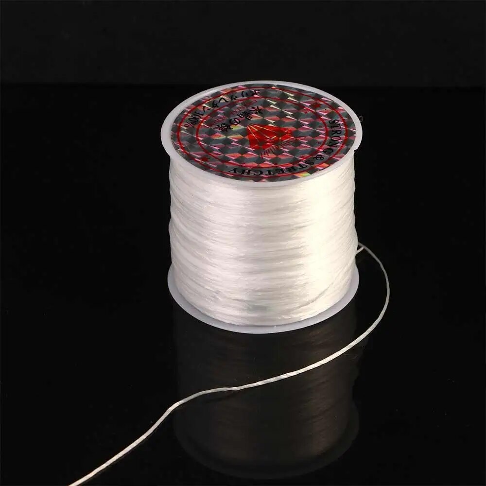 Durable 0.8mm Elastic Black White String Fibre Wire Rope Bracelets Craft Handmade Necklace Accessories Jewellery Making Tool 9 S4b13e0b8a60e4c93b1e329ae84d70d4cQ