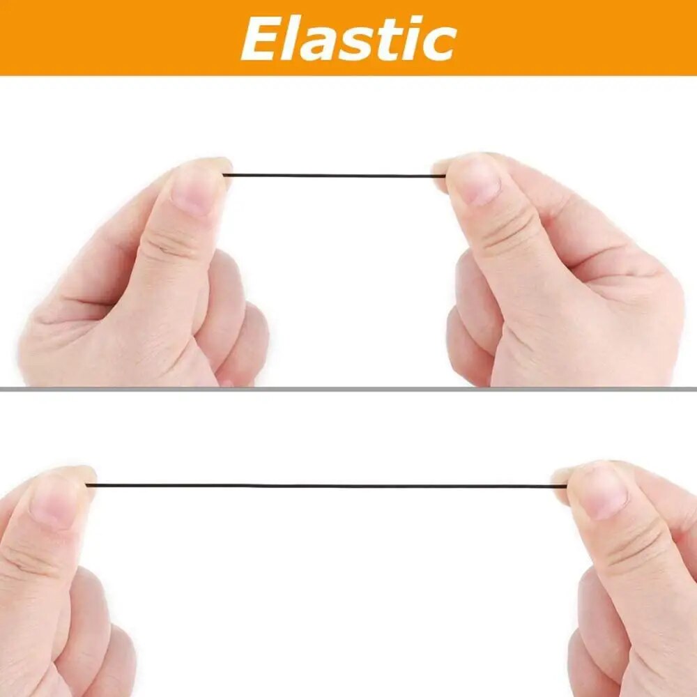 Durable 0.8mm Elastic Black White String Fibre Wire Rope Bracelets Craft Handmade Necklace Accessories Jewellery Making Tool 14 S5af42f6dc99e438e8d33125332291518v