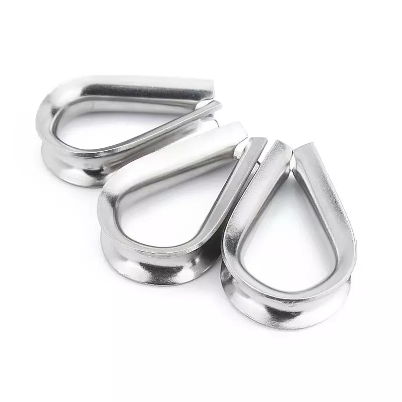 M1.5 M2 M3 M4 M5-M16 304 Stainless Steel Cable Wire Rope Protective Sleeve Thimbles Rigging Chicken Heart Ring Fixing Workpiece 11 Sdfe81d3351084ebea0faff0920b259463